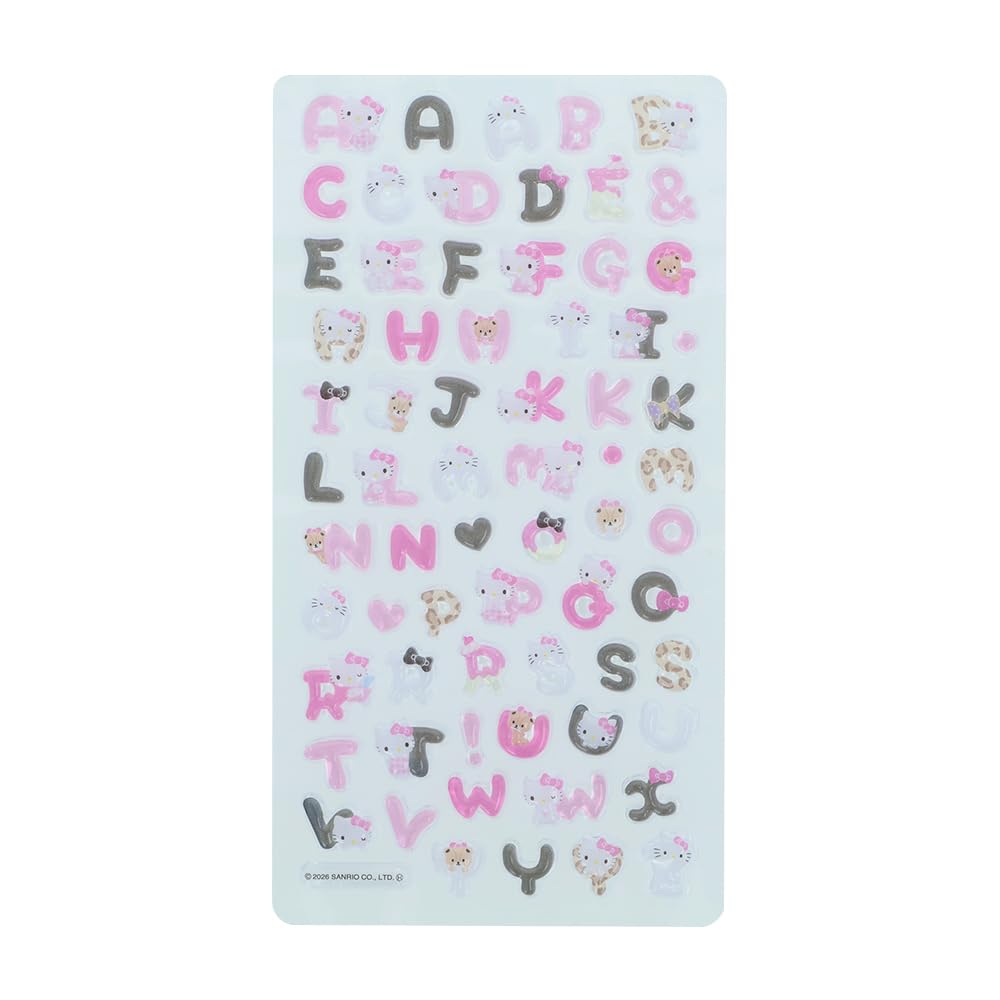 선스타 문구(Sun-Star Stationery) 봉봉 드롭 씰 산리오 모지【4개 세트】