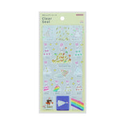 Sun-Star Stationery My One Piece Kayako Nishimaki Goods Sticker Plump Clear Yellow S8820015