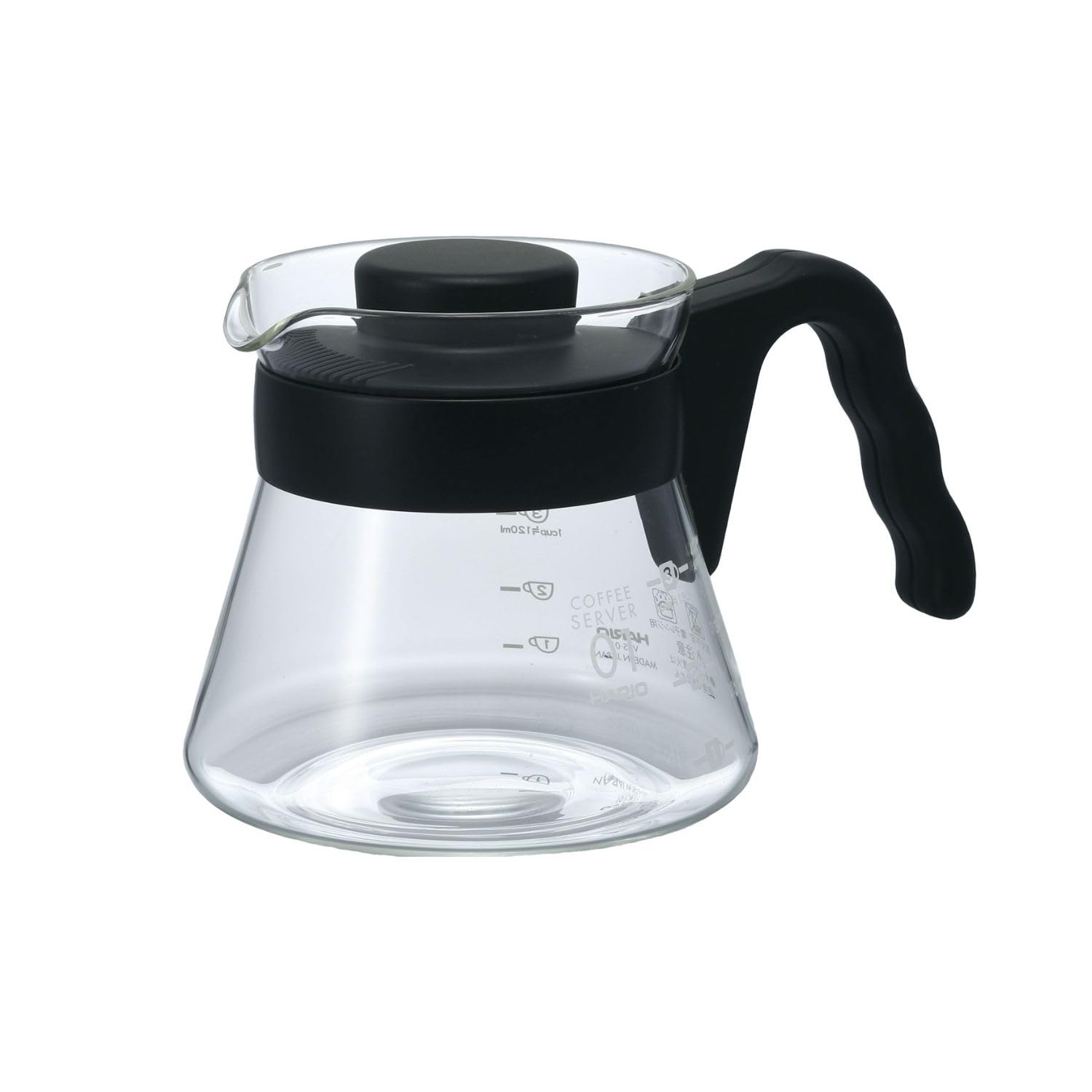 HARIO V60 Coffee Server Microwave/Dishwasher Safe 450ml Black Made in Japan VCS-01B