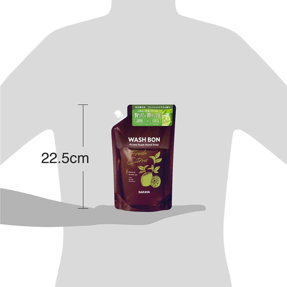 Saraya Washbon Prime Foam Fresh Citrus Refill 500ml