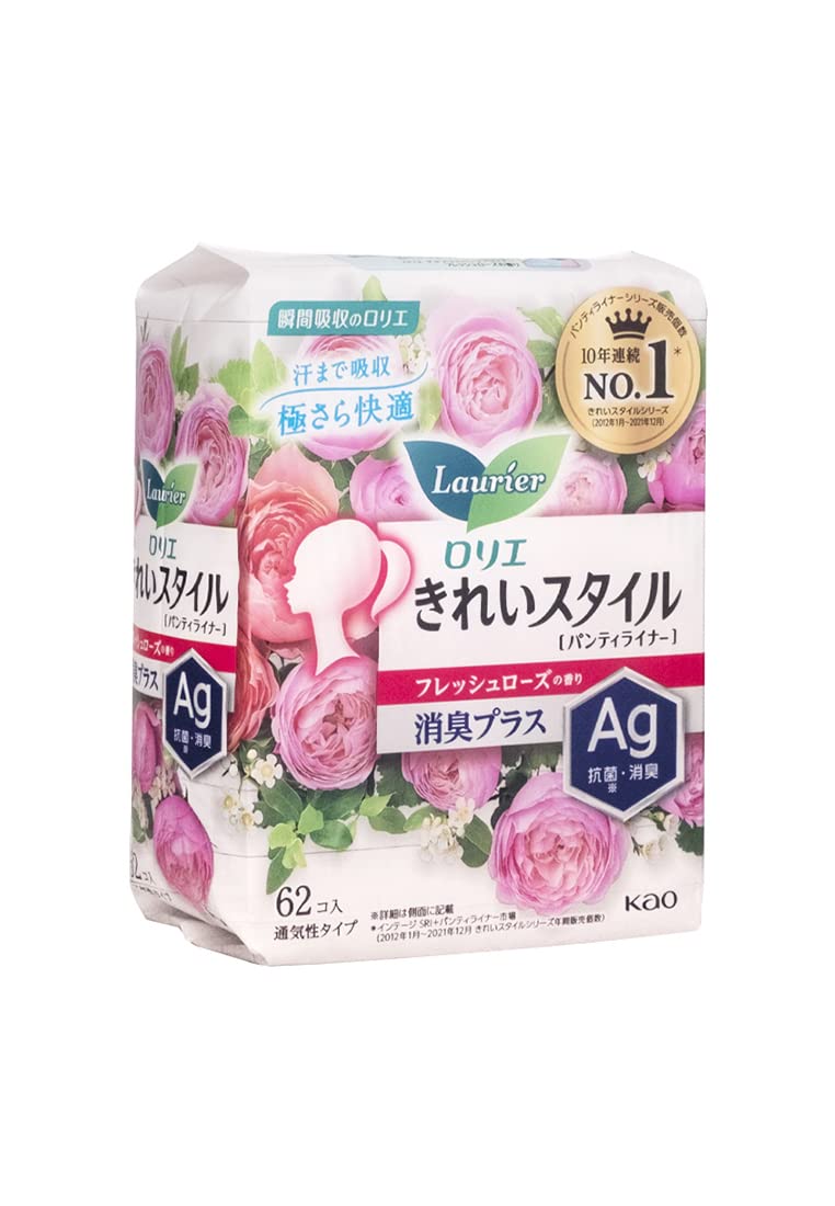 Kao Laurier Kirei Style Deodorant Plus Fresh Rose 62 pieces