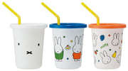 Skater Tumbler with straw 3 pieces 320ml Miffy 21 Made in Japan SIH3ST-A