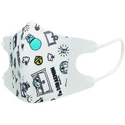 Skater Non-woven 3D Mask 3-Layered Structure for 2-3 Years Old Children 5 Pieces Doraemon MSKB1