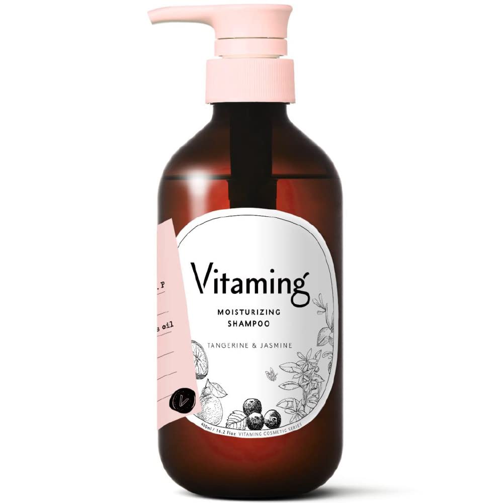 Vitaming Moist Shampoo V1 480ml Tangerine & Jasmine Scent Vitamin Shampoo Vitamin Moisturizing