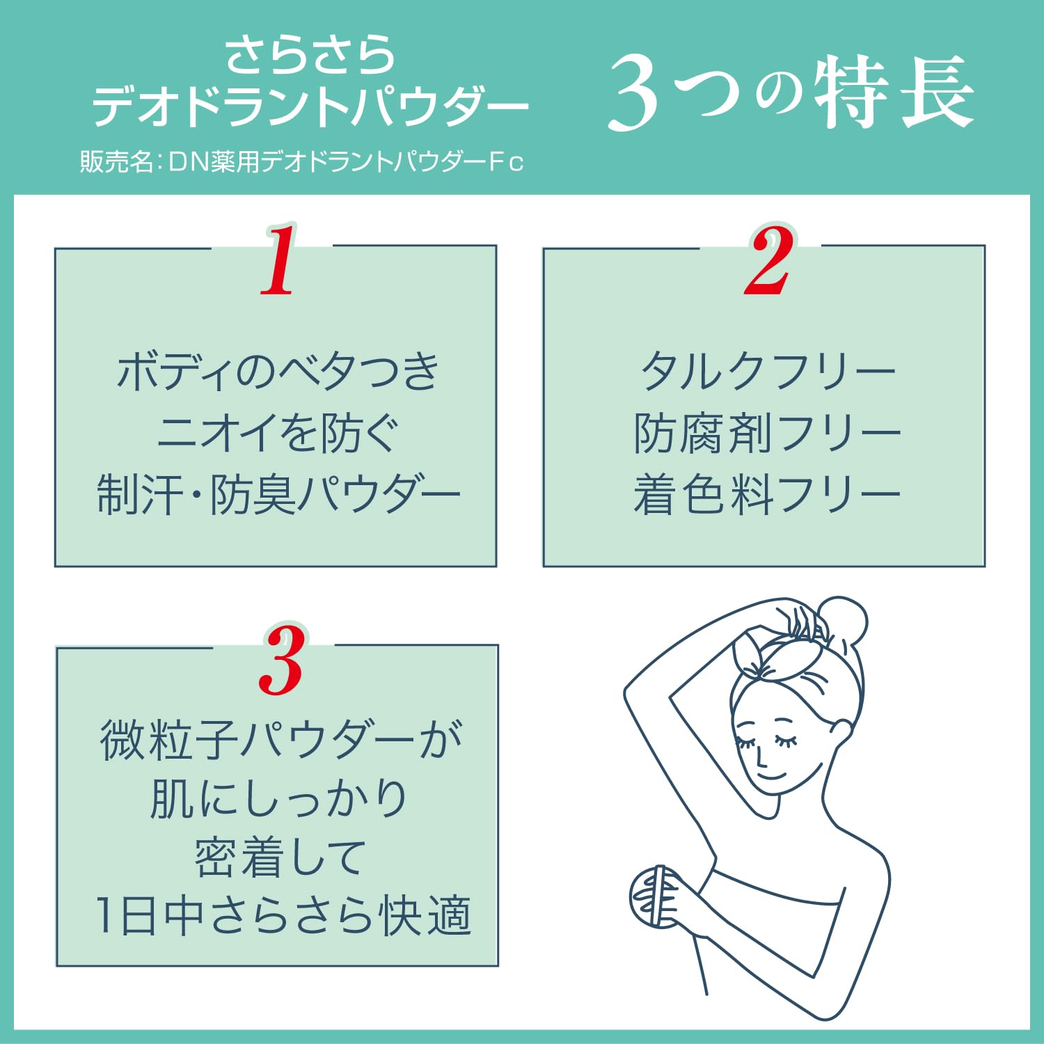 【의약부외품】데오나츄레 깔끔한 데오도란트 파우더 리필용 바디용 직접 누리 제땀 파우더 15 그램 (x 1) 제라늄의 향기