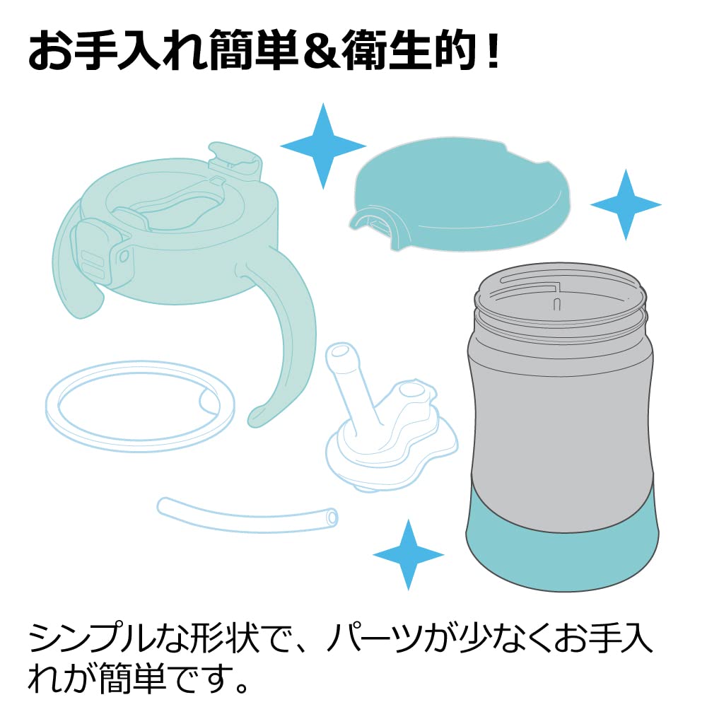 Richel Try Cold 吸管杯 SD 淺灰色 1 件 300ml 7 個月