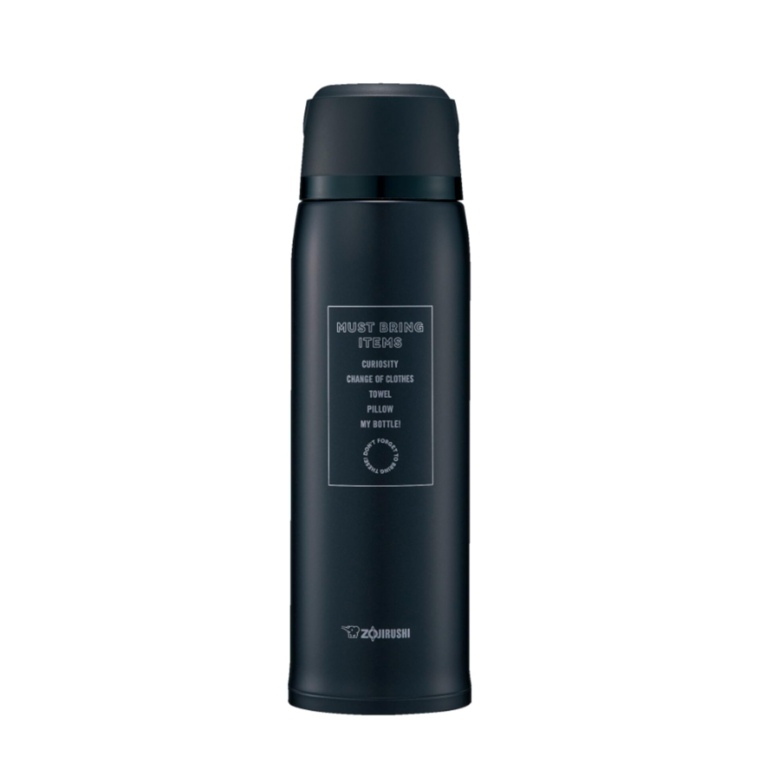 Zojirushi Water Bottle Stainless Steel Bottle 1.03L Cup Type Thermal Insulation Picnic Excursion Black SJ-JS10-BA