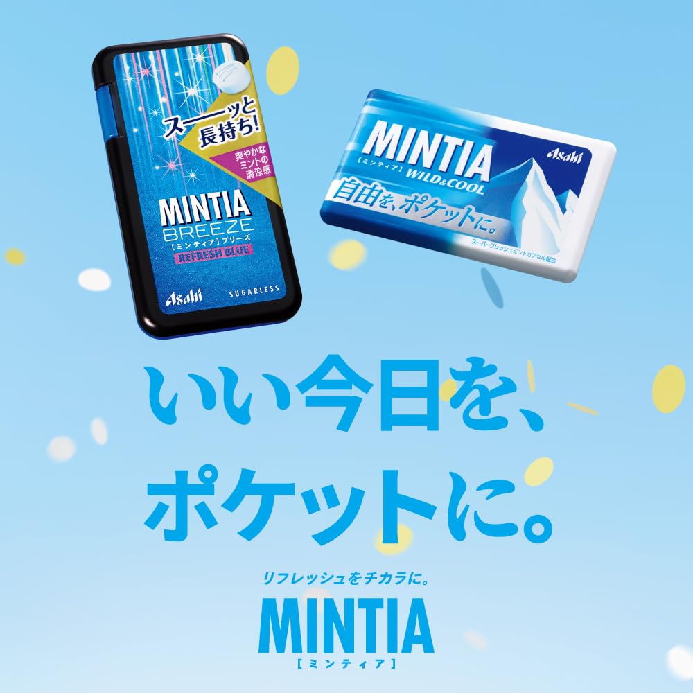 Asahi Group Foods Mintia Breeze Refresh Blue 30 tablets x 8 pieces