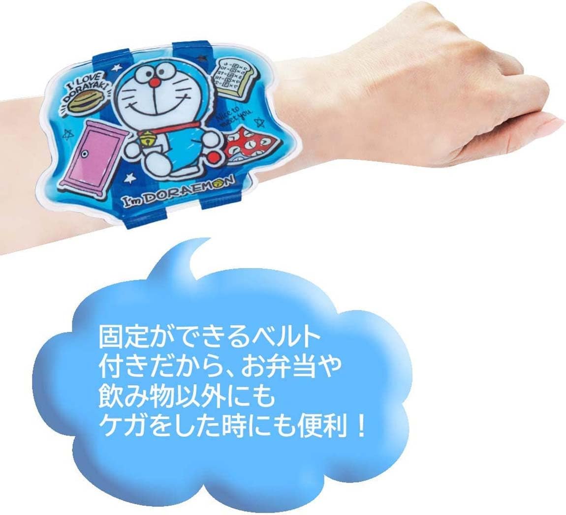 Skater Ice Pack with Belt Doraemon Sticker Sanrio 14 x 8cm CLBB1-A