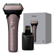 Panasonic Men's Shaver Ramdash 3-Blade Electric Razor Fully Automatic Cleaning Charger/AC Adapter Charging Close Contact 3D Head ES-L381W-N Brown Gold