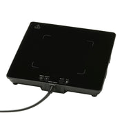 Ohm Denki Heat Insulation Plate Food Warmer Tabletop Heater Black Stylish Heat Resistant Glass COK-HB600A-K 08-1417 OHM
