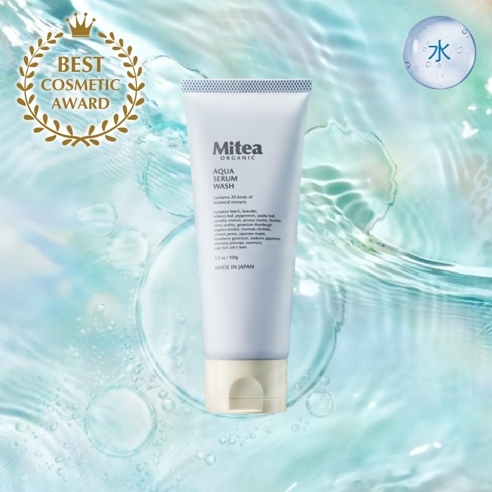 Mitea ORGANIC (미티아 오가닉) 아쿠아 세럼 워시 100g 미용액 세안료 세안료 모공 케어 유기농
