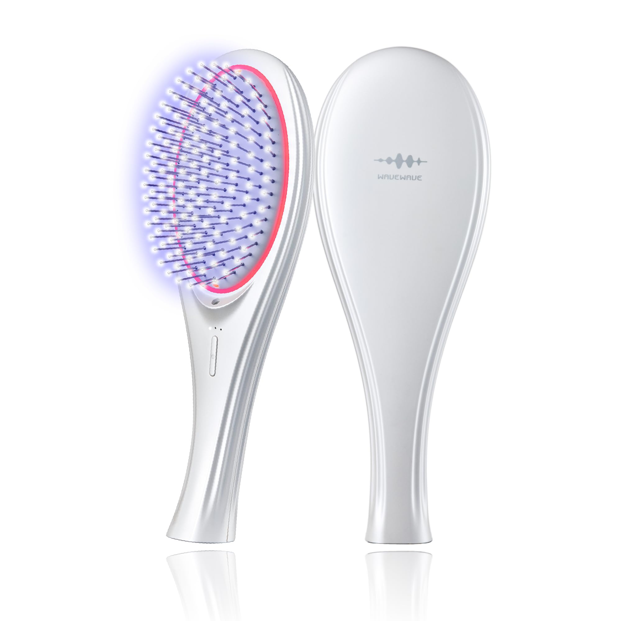 「히루오비」에서 소개 wavewave ems 헤어 브러쉬 이온 케어 레드 LED