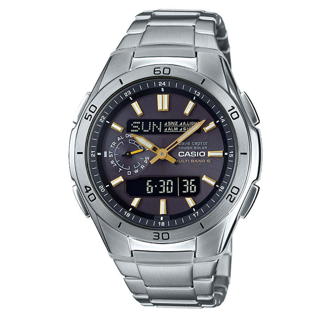 [Casio] Wave Ceptor Watch [Domestic Genuine Product] Radio Solar WVA-M650D-1A2JF Men's Black x Gold