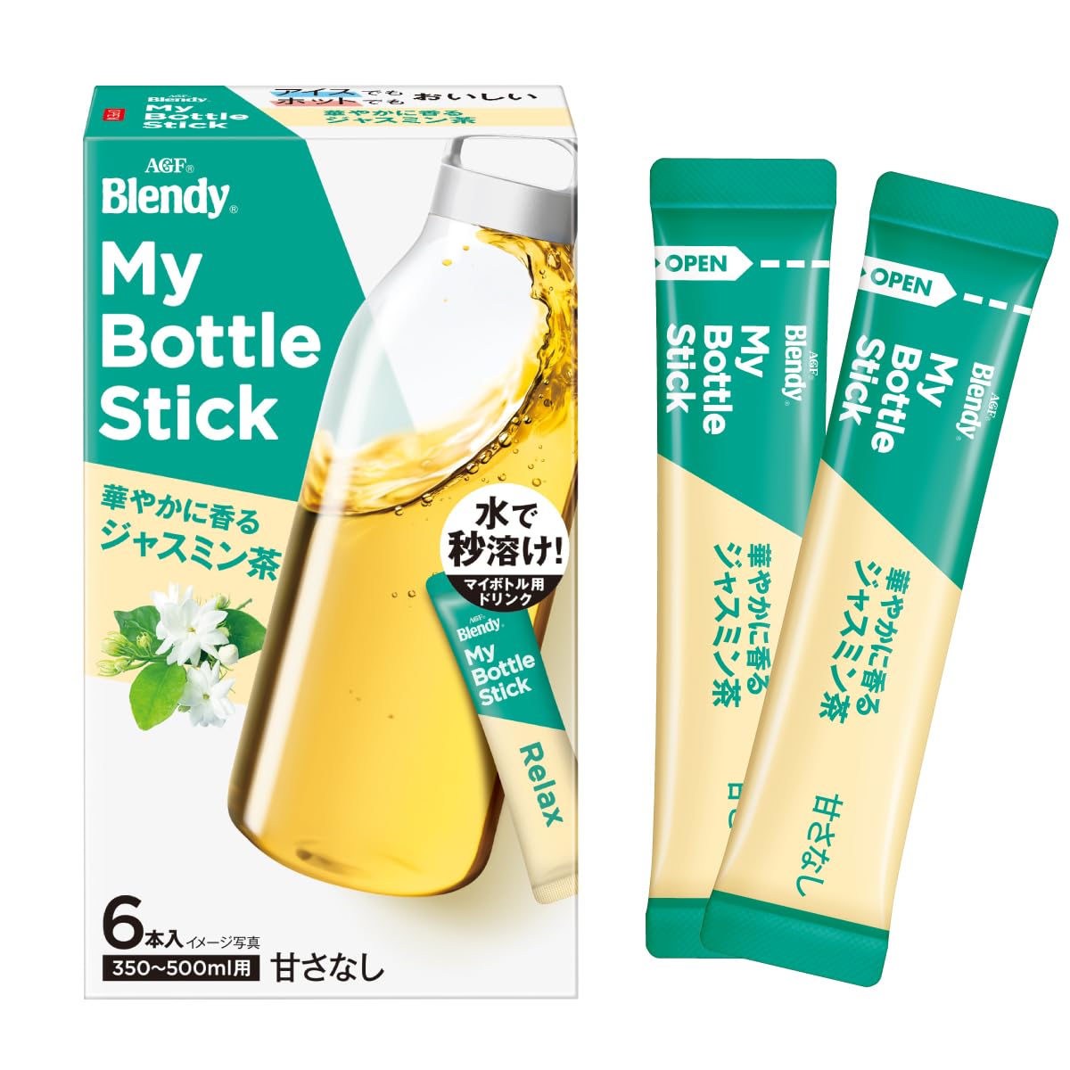 AGF Blendy My Bottle Stick Gorgeous Scented Jasmine Tea 6 bottles x 3 boxes [Jasmine Tea] [For water bottles]