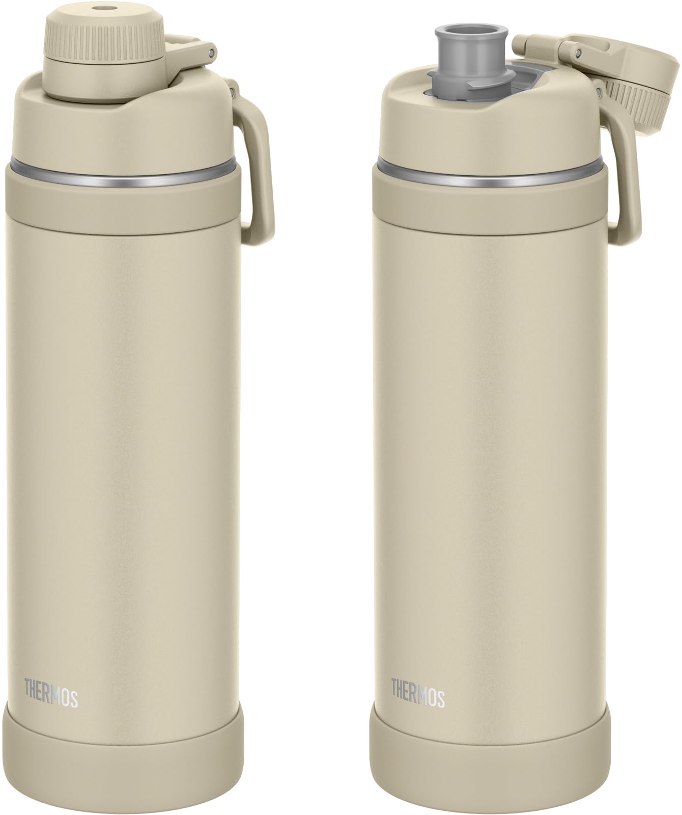 [With handle/dishwasher safe] Thermos water bottle, vacuum insulated sports bottle, 1L, sandwich, convenient carry loop, direct drinking, removable spout for easy cleaning, cold storage only FJU-1000 SND