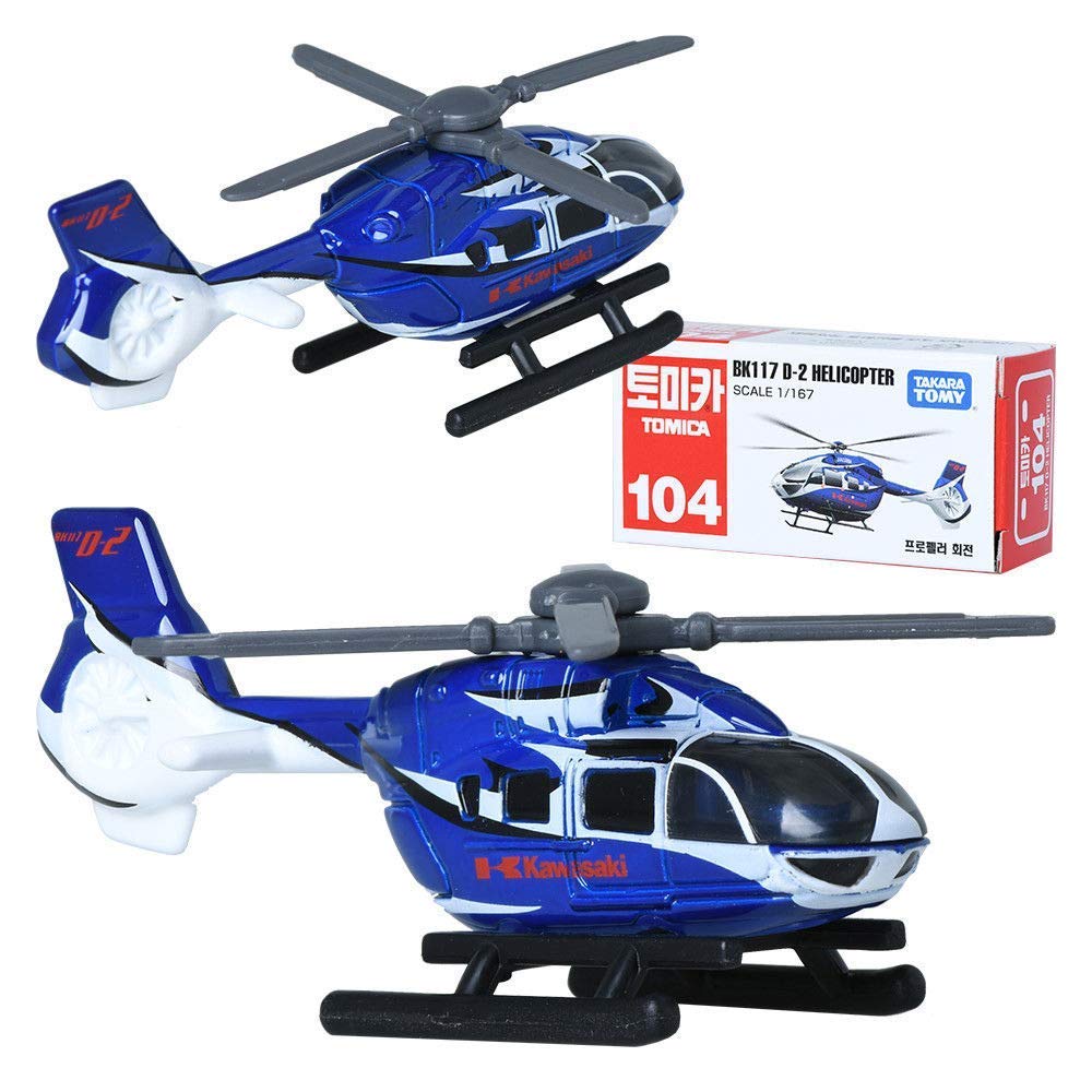 Takara Tomy Tomica No.104 BK117 D-2 Helicopter (Box) Mini Car Toy Ages 3+