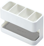 Anesti Resin Diatomite Drainer Karari Cutlery Stand Square White Approx. Width 15 x Depth 6.5 cm x Height 10 cm HO1945