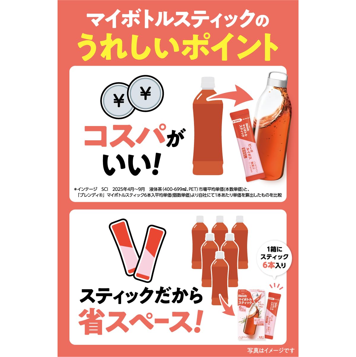 AGF Blendy My Bottle Stick Gorgeous Scented Jasmine Tea 6 bottles x 3 boxes [Jasmine Tea] [For water bottles]