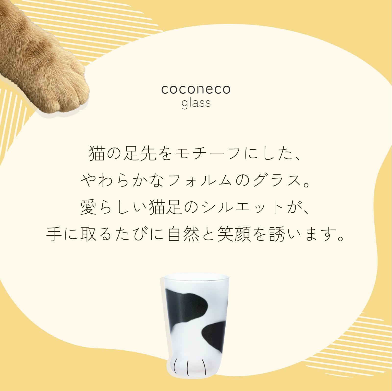 아델리아(ADERIA) 【코코네코 글라스 친 고양이 부티 300ml 친 고양이 부치 일본제 화장품 상자 입 6681】 하이볼 컵 결혼 축하 맥주 세련된 인기 랭킹 유리 일본술 여성 텀블러 남성 은퇴 위스키