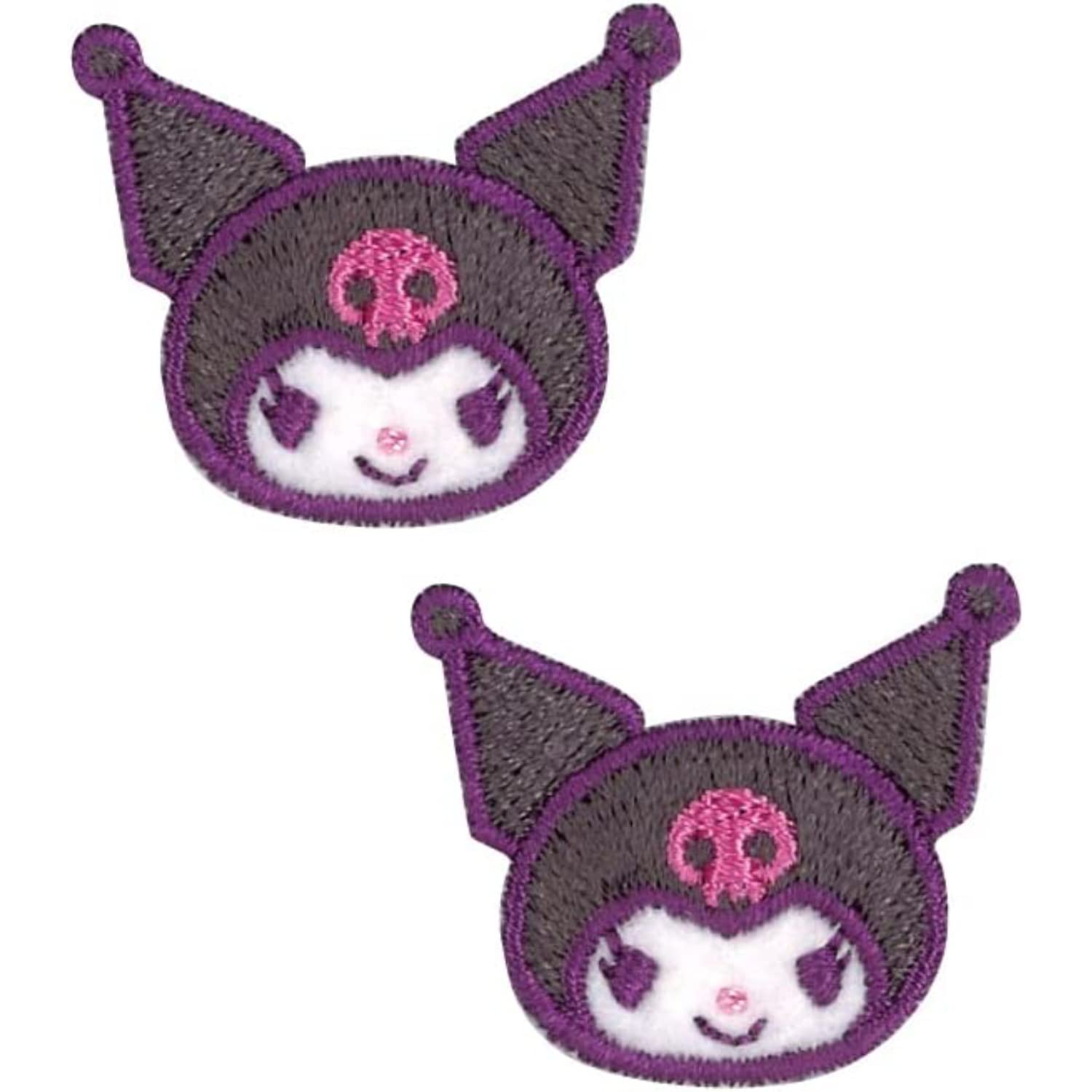 Pioneer Pioneer Sanrio Kuromi 2 pieces Width 28mm x Height 23mm Sticker/Iron Dual use Adhesive SCW480-SCW49