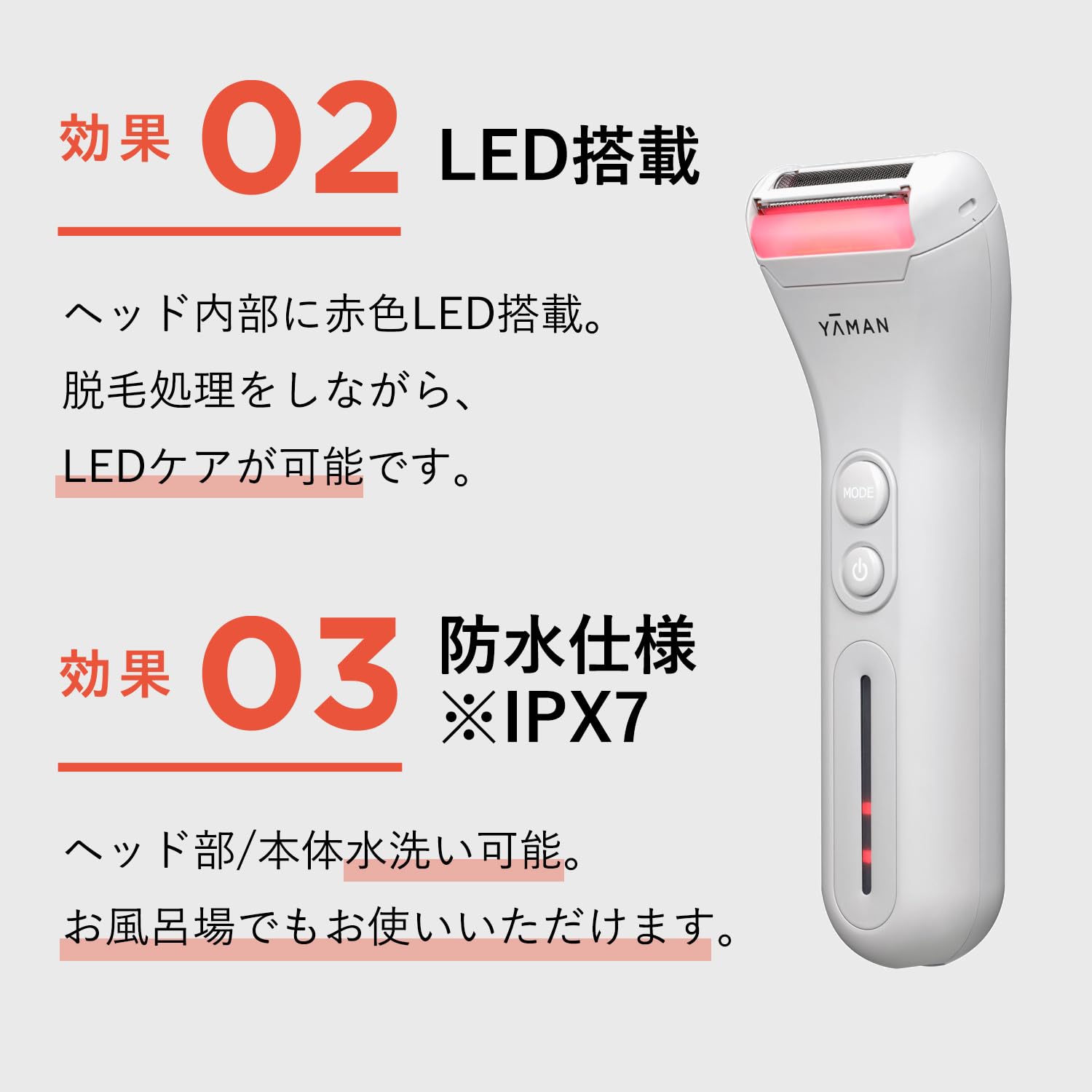 YA-MAN Body Trimmer Hot Shave Trimmer Body Shaver YJED0W White
