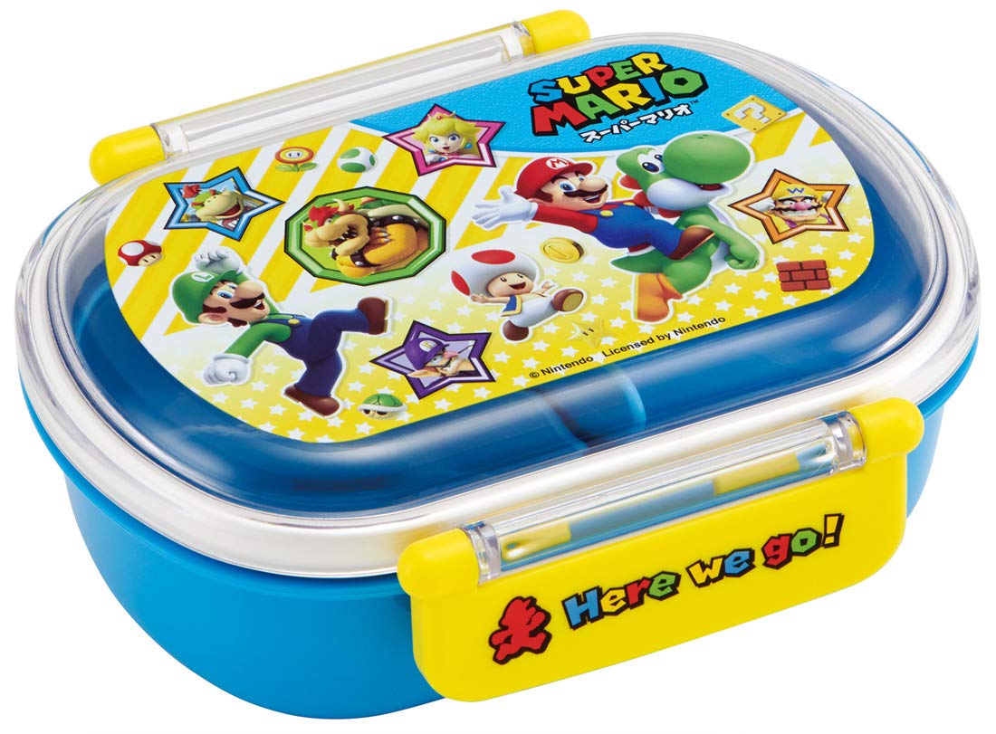 Skater Children's Antibacterial Lunch Box Fluffy 360ml Super Mario Boys Made in Japan QAF2BAAG-A