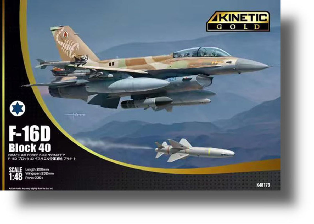 キネティック 1/48 イスラエル F-16D ブロック40 ブラキート プラモデル KNE48173