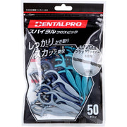 Dental Pro Spiral Floss Picks 50 Pieces