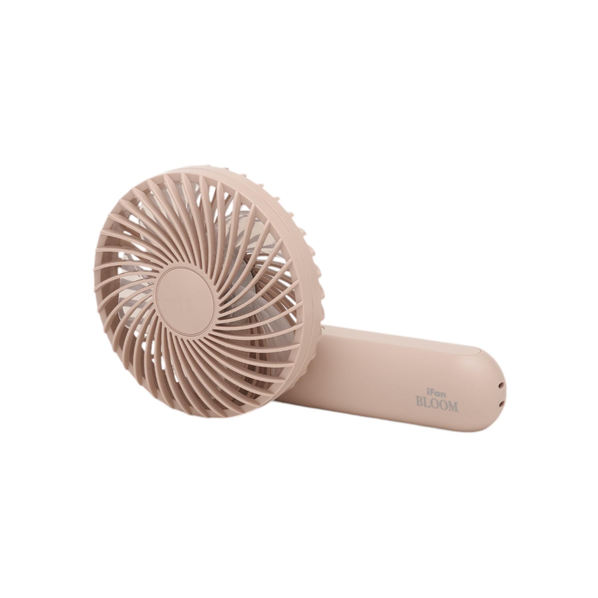 [Converts into a smartphone charger/Foldable] Handy fan, portable fan, mobile battery, tabletop fan, iFan Bloom25, iFan Bloom Eles 3WAY (pink beige)