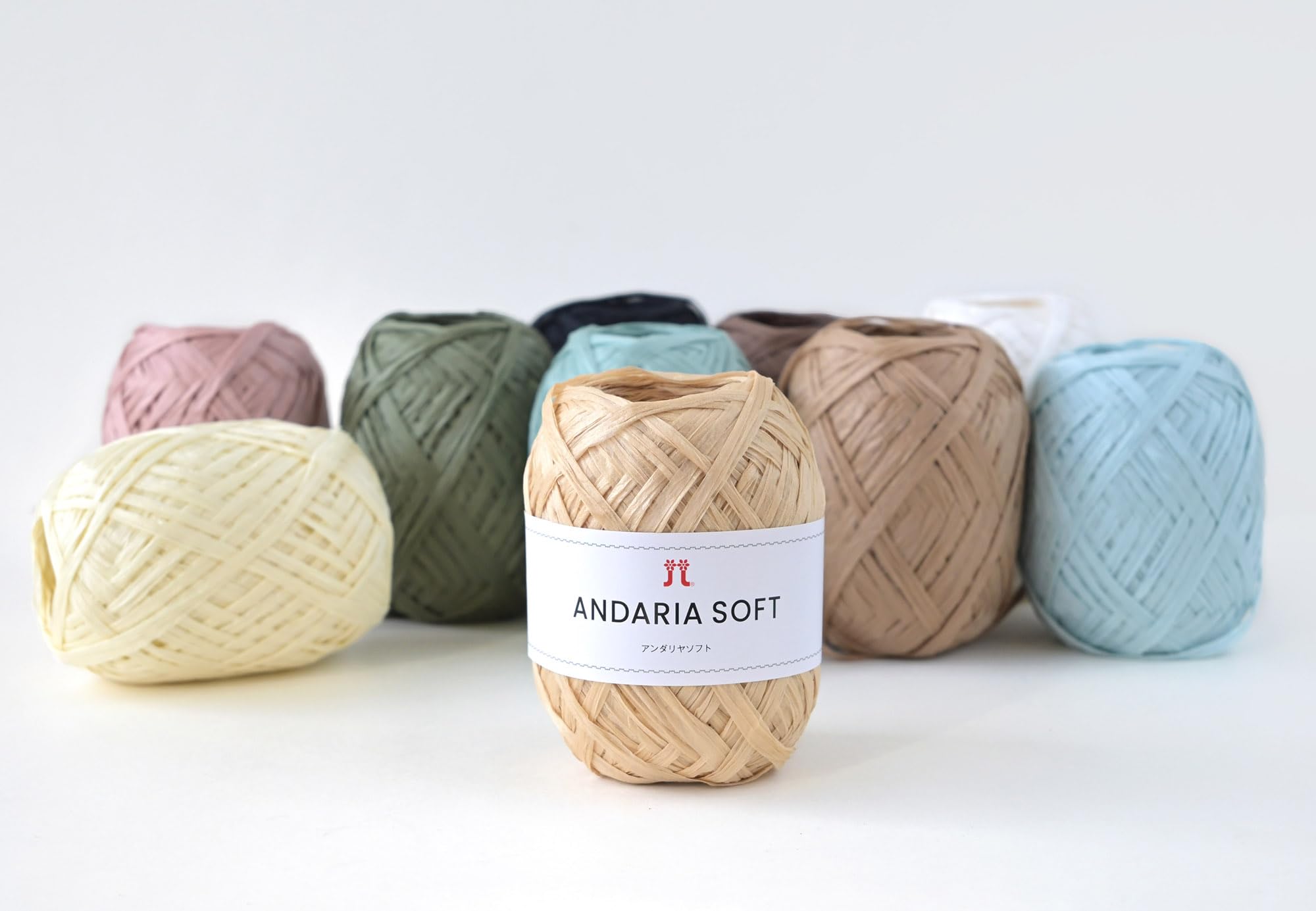HAMANAKA Handicraft Hand-knitted Wool Yarn ANDARIA SOFT Thick Type COL. 304 Khaki 40g Tamamaki Approx. 90m 3920