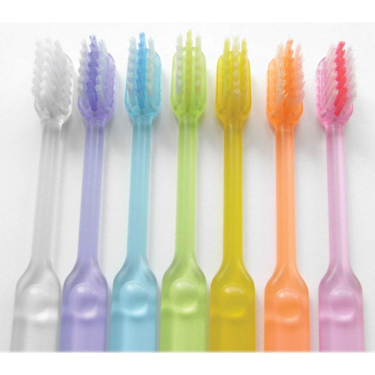 FINE Rainbow Colored Happy Toothbrush Case Set Pink 1 set