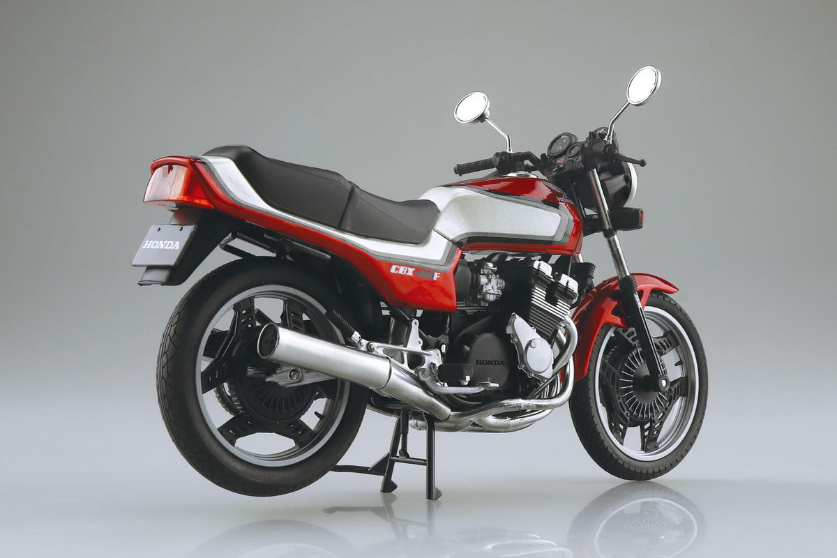 AOSHIMA 1/12 Completed Bike Honda CBX400F Candy Ala Moana Red/Pearl Shell White