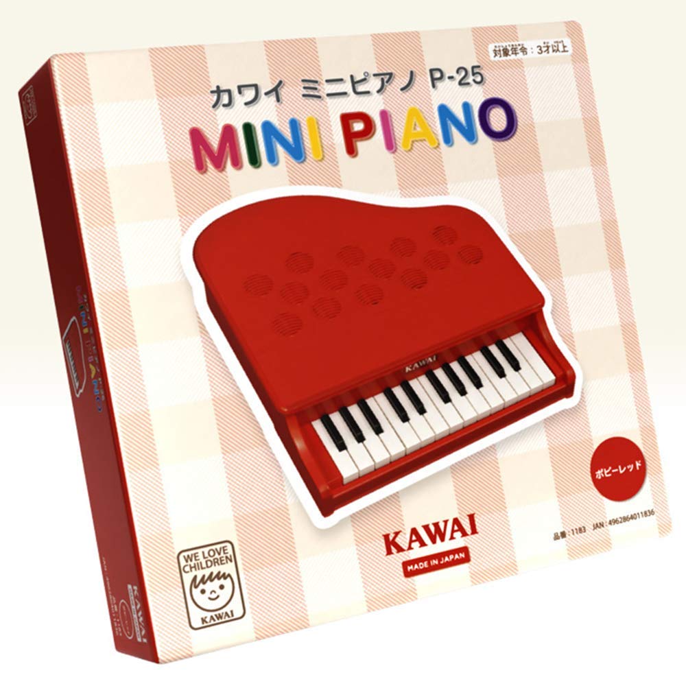 Kawai Musical Instruments Manufacturing KAWAI Mini Piano P-25 Poppy Red