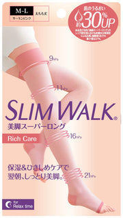 Compression Socks Slim Walk Beautiful Legs Super Long Rich Care M-L Pink Compression Socks for Sleeping AskDoctors Collagen Contains Moisturizing