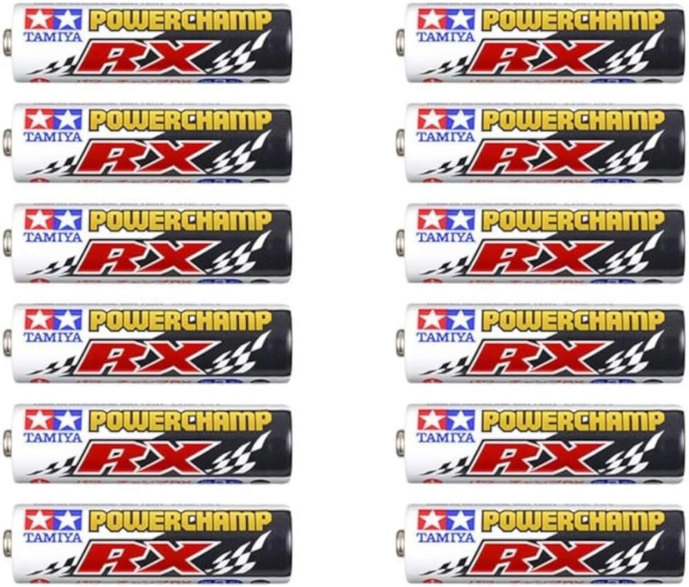 Tamiya Mini 4WD Battery Power Champ RX 12 Piece Set 55120 (Mini 4WD)