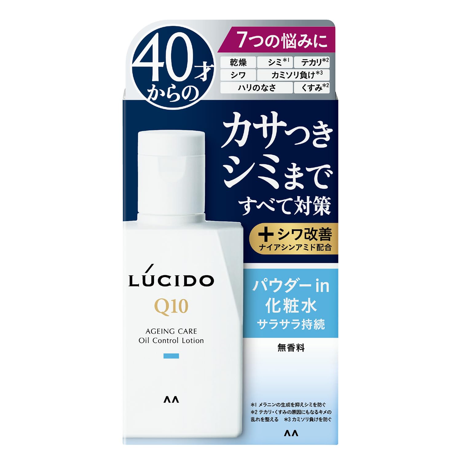 LUCIDO (루시드) 【의약 부외품】 약용 토탈 케어 오일 컨트롤 화장수 [남성 화장수] [테카리 · 끈적거림 방지]