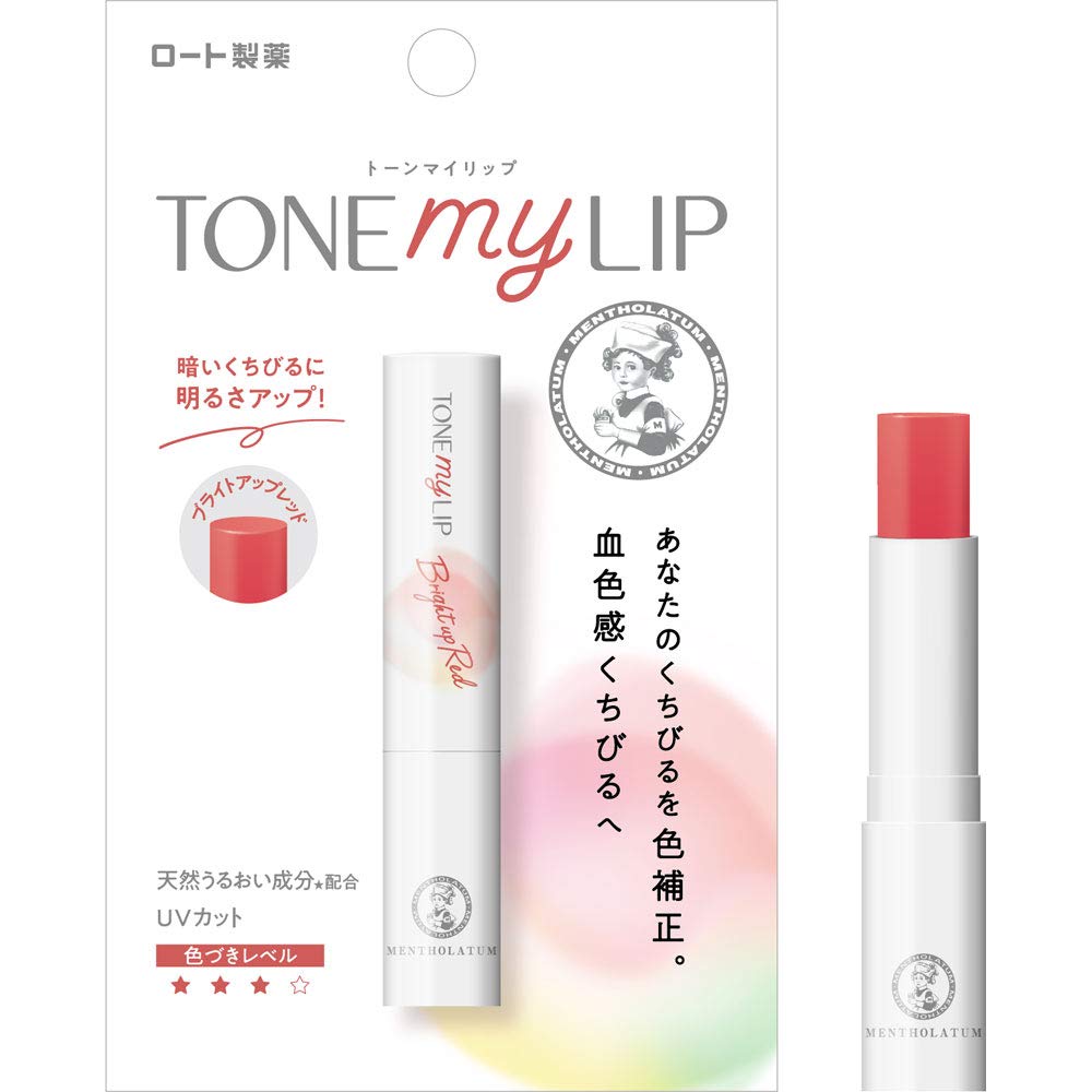 Mentholatum Lip Tone My Lip Lip Cream Bright Up Red 2.4g