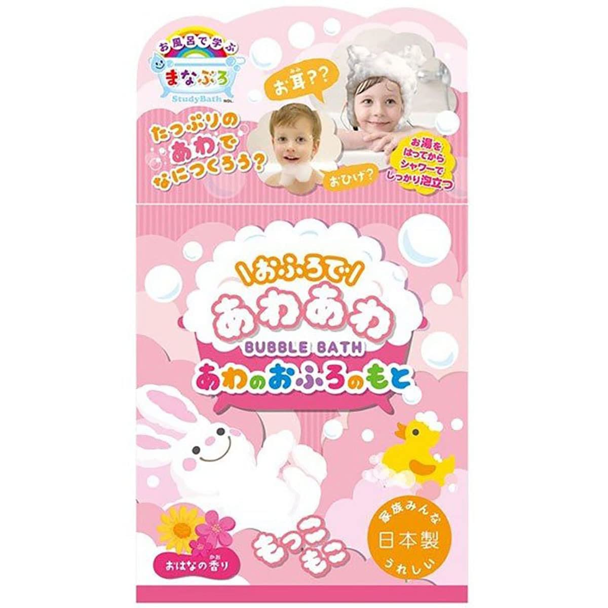 Manaburo [Bulk purchase x 3-piece set] Learning in the bath Manaburo Awa Awa in the bath The source of the bubbles The scent of flowers 40g