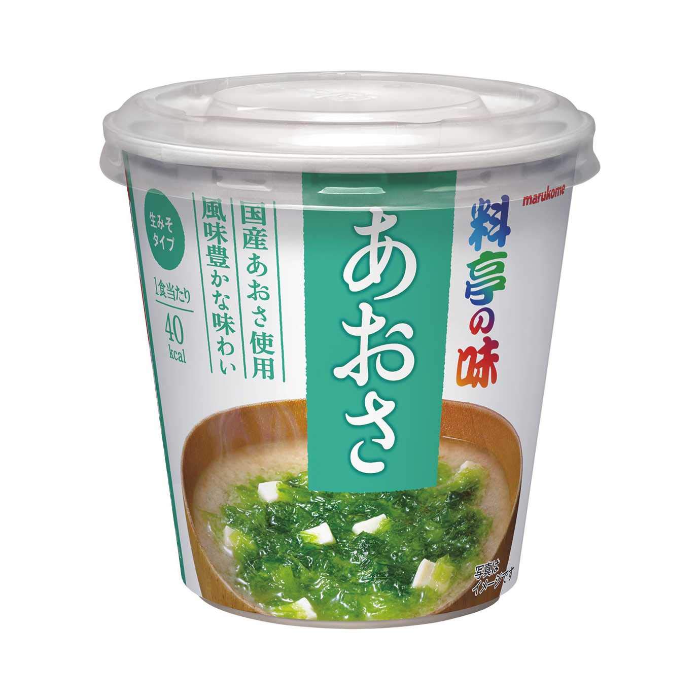 Marukome Cup Ryotei no Taste Aosa Instant Miso Soup 1 serving x 6 pieces [Ryoten no Taste Series]