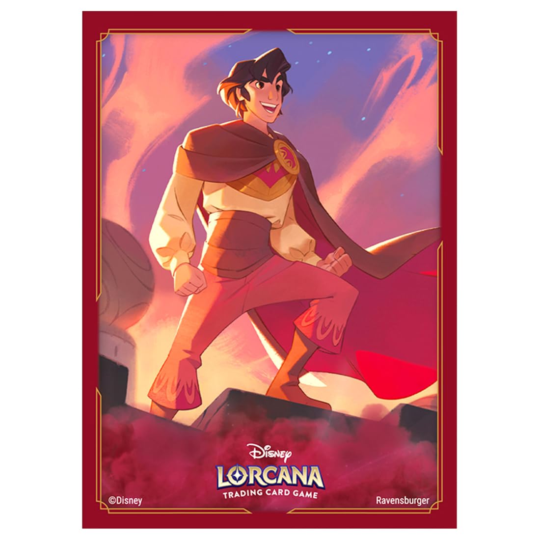 TAKARA TOMY Disney Lorcana TCG JapanJapanese version card sleeve "Aladdin Lawless Hero"