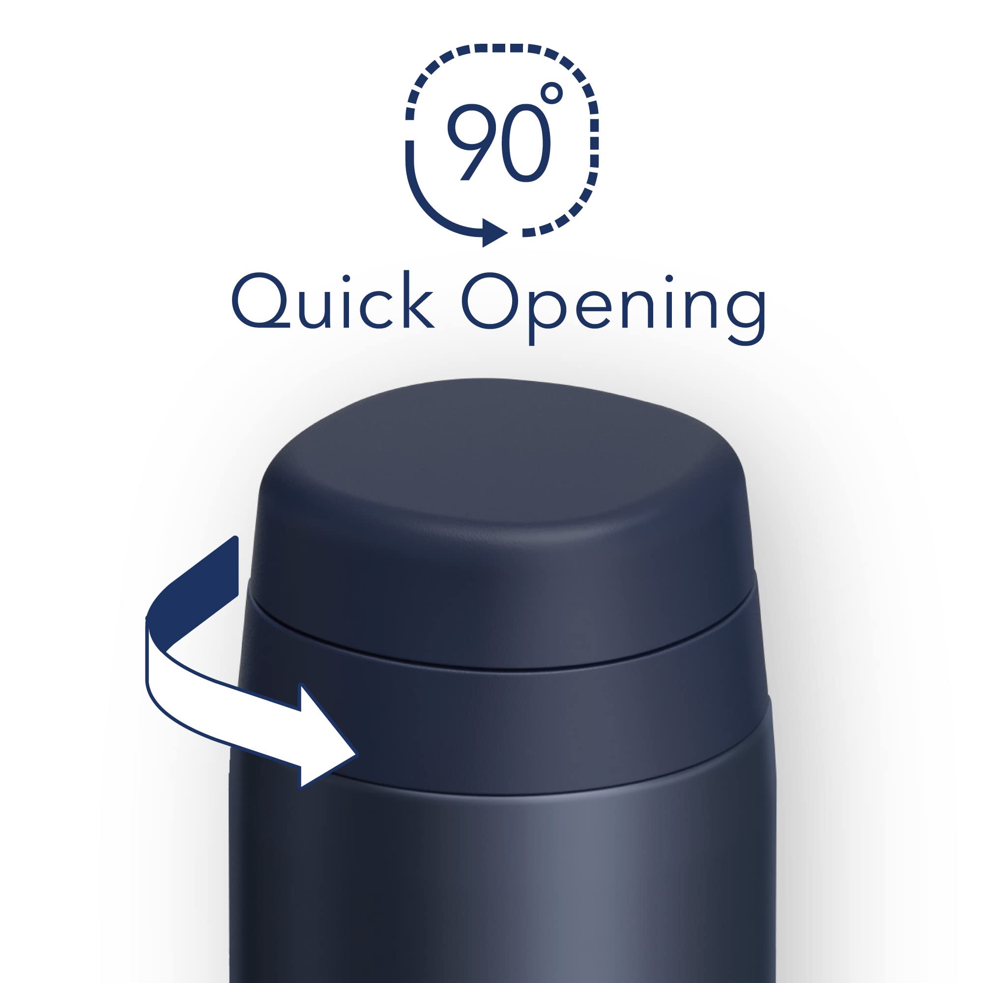 [Dishwasher compatible model] Thermos Water Bottle Vacuum Insulated Mobile Mug 350ml Dark Navy JOR-350 DNVY