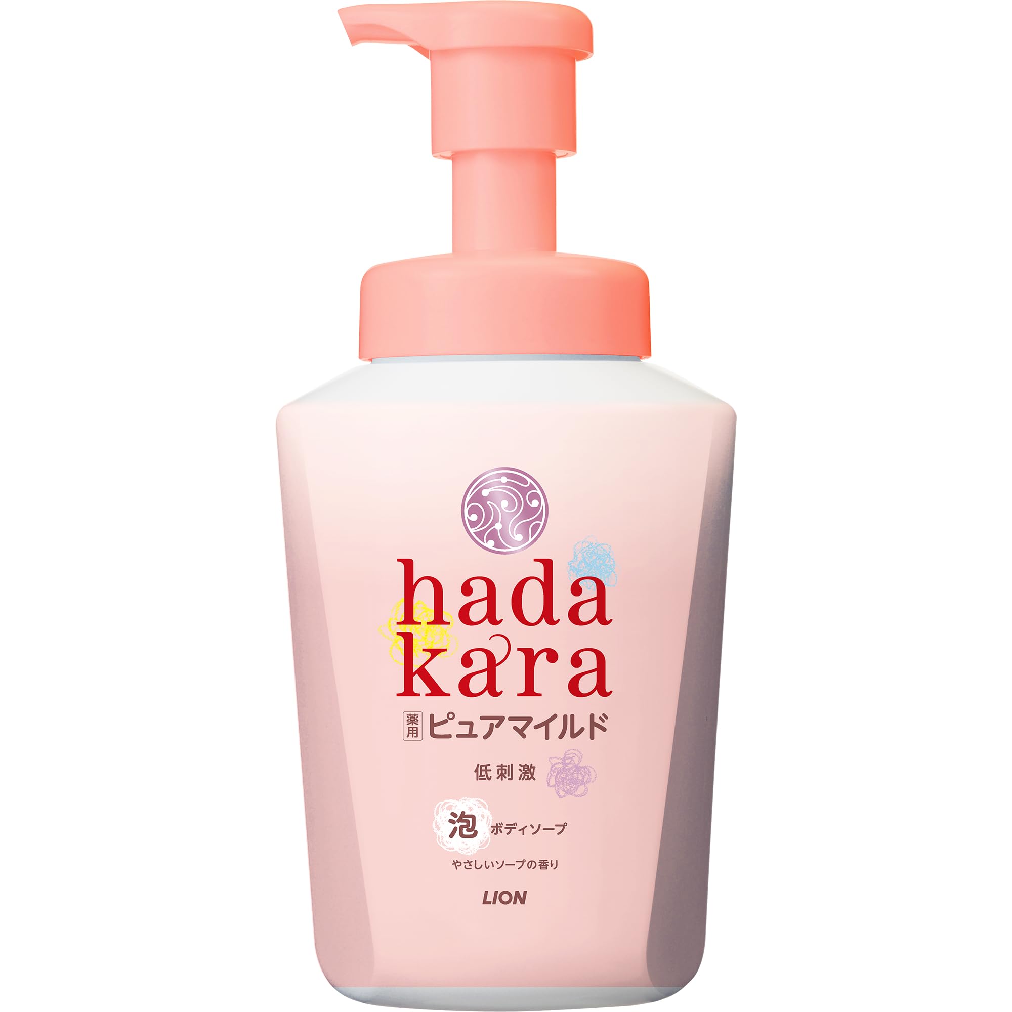 [Quasi-drug] hadakara medicated pure mild body soap that comes out with bubbles 550ml