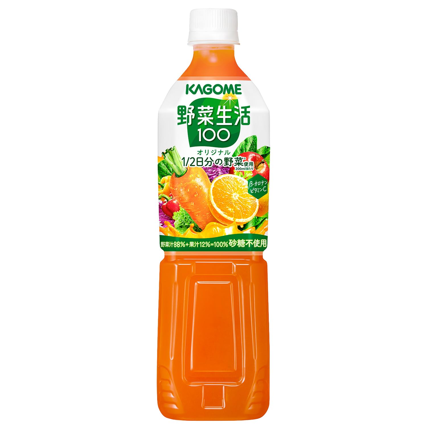 Kagome Yasai Seikatsu 100 Original 720ml PET bottles x 15 (no sugar β-carotene potassium)