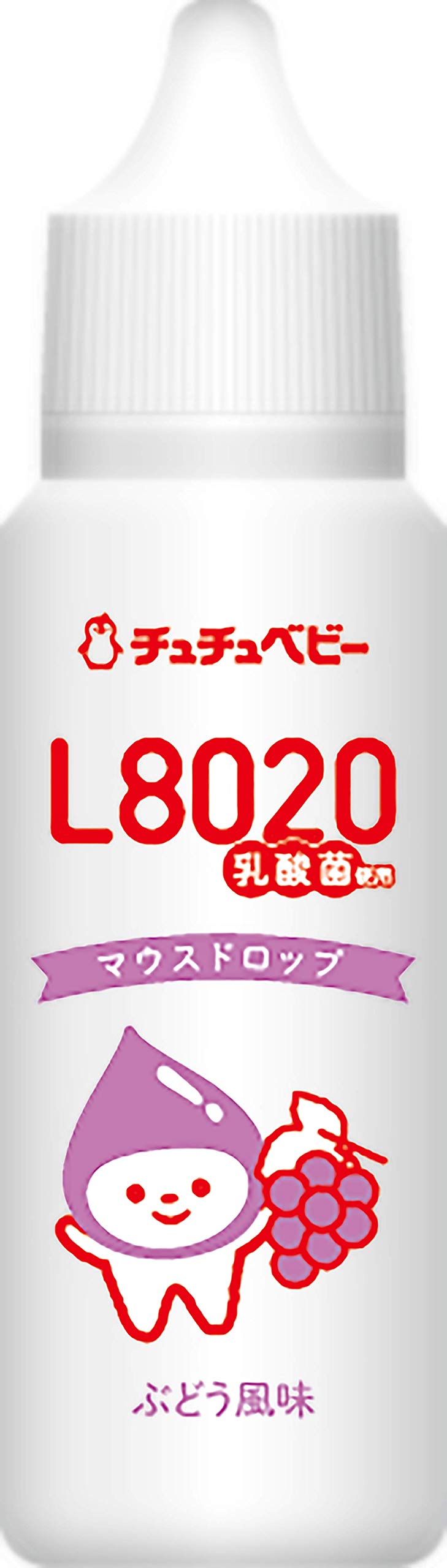 젝스 츄츄 베이비 L8020 유산균 마우스 드롭 포도【6개월경~ 아기의 입에 포터리 유치의 케어에】