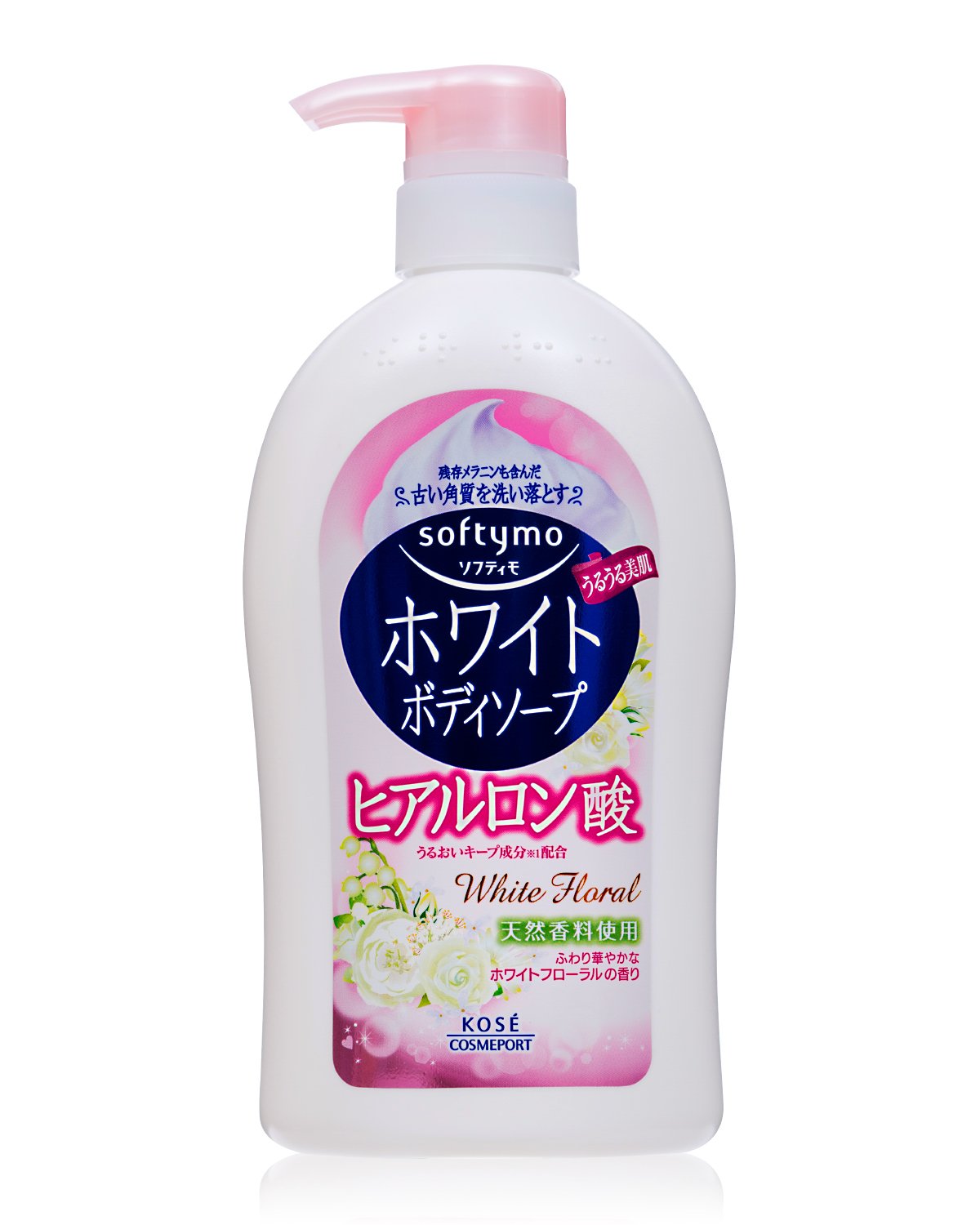 Xà phòng tắm trắng KOSE Softimo (Hyaluronic Acid) 600ml