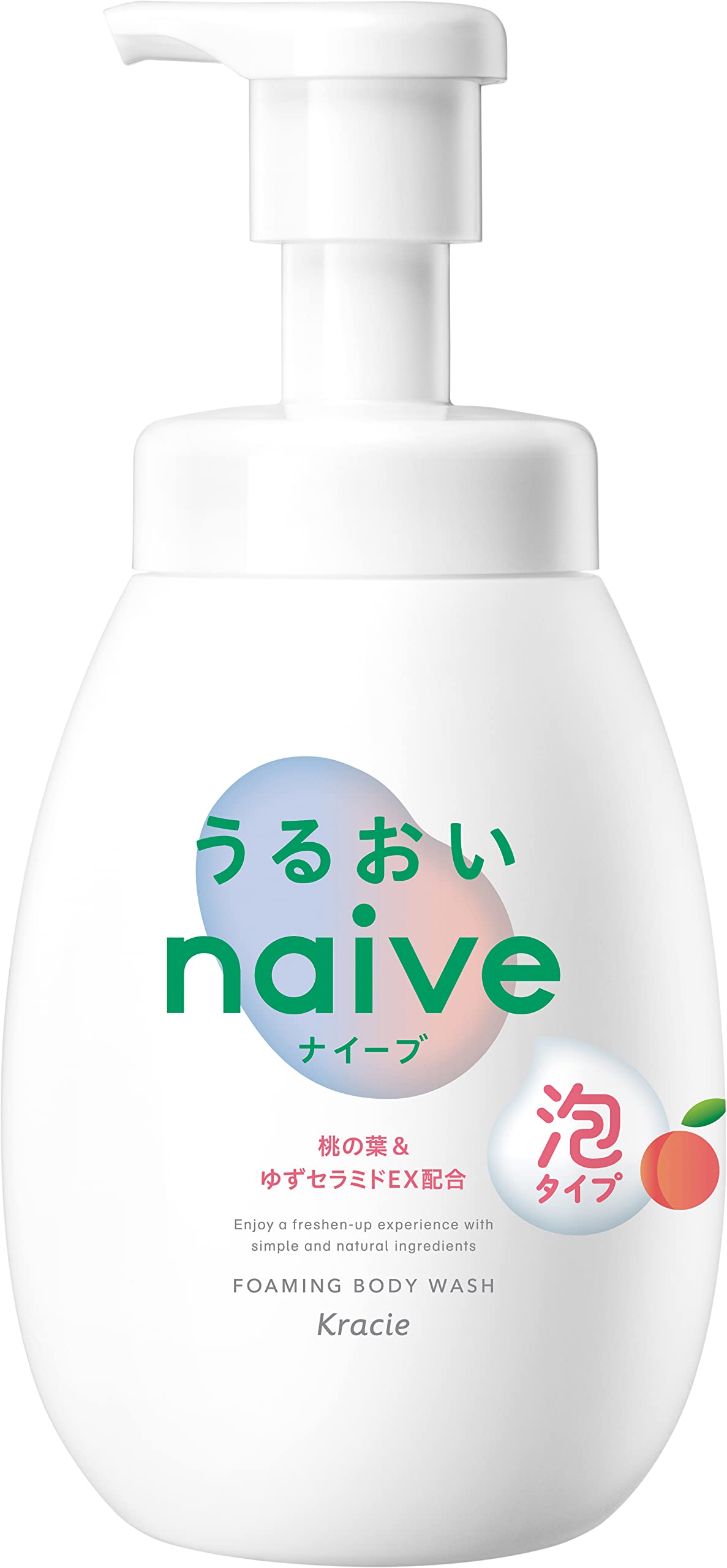 Naive Foaming Body Soap [Moisturizing Type] Pump 600ml | Body Soap Body Wash Soap Soap Children Kids Baby Soap