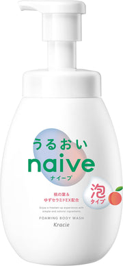Naive Foaming Body Soap [Moisturizing Type] Pump 600ml | Body Soap Body Wash Soap Soap Children Kids Baby Soap