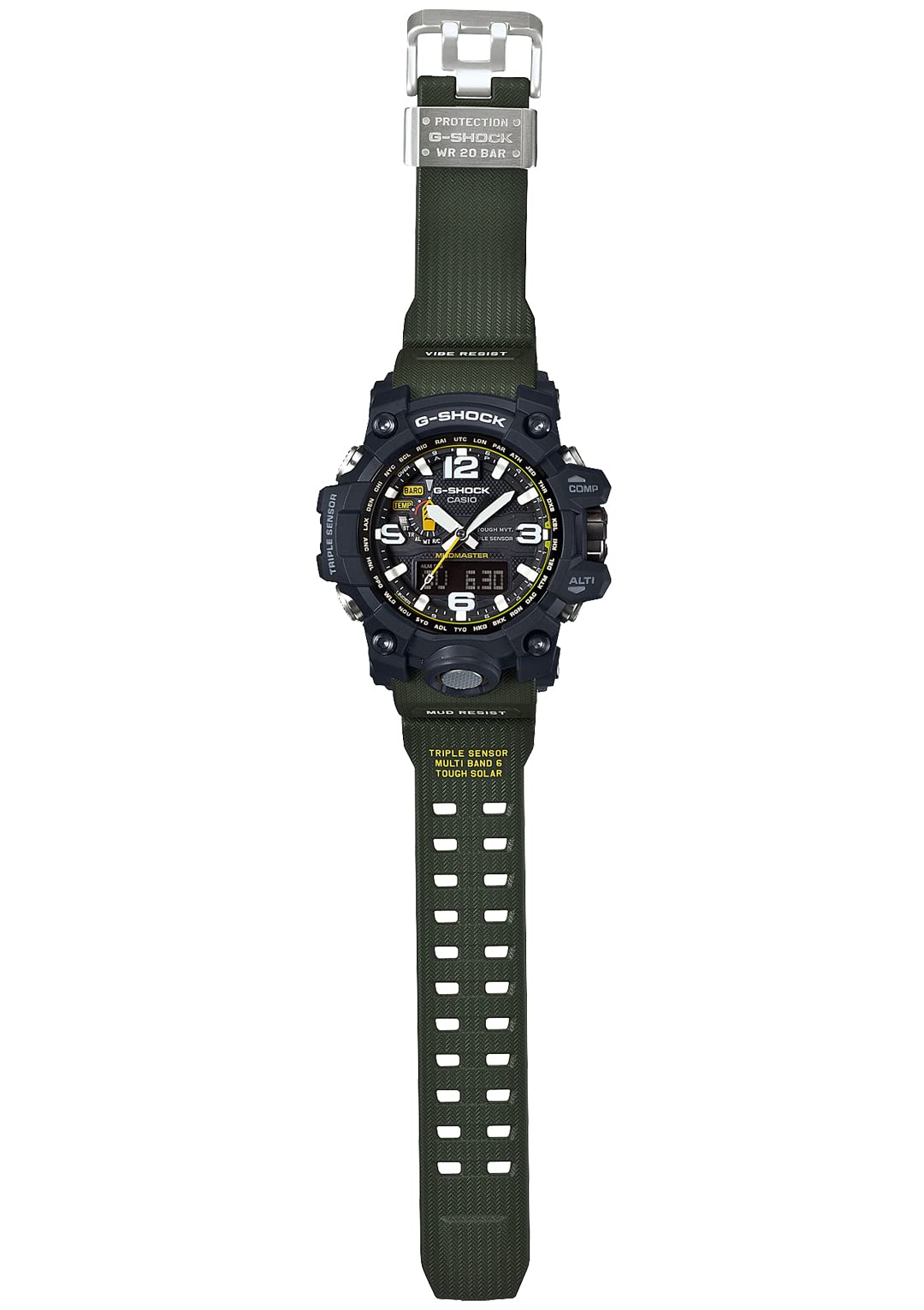 [카시오] 손목시계 지쇼크[국내 정규품] MUDMASTER 전파 솔라 GWG-1000-1A3JF 맨즈