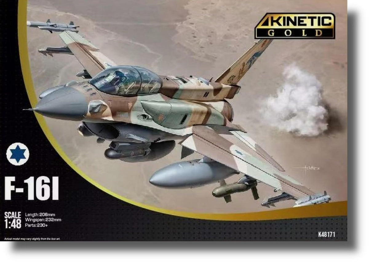 키네틱 1/48 이스라엘 F-16I 수퍼 플라스틱 모델 KNE48171